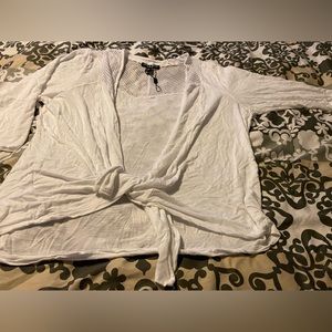 Cable & Gauge open front fly away cardigan